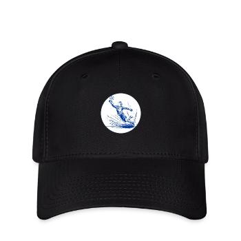 Goalkeeper (blue and white) - Flexfit Cap - black - Front