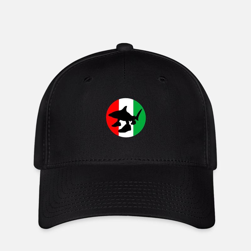 Pourriture cérébrale italienne - Casquette Flexfit - noir