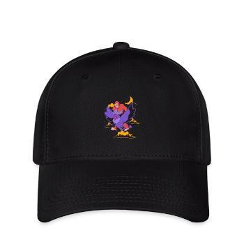 Papillon de nuit - Casquette Flexfit - noir - Devant