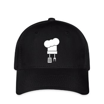 Kochmütze - Flexfit Cap - Schwarz - Vorne