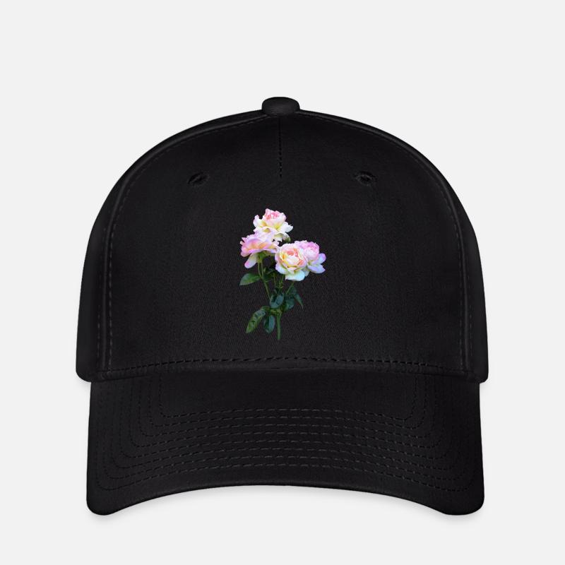 flowers blumen garten garden spring8 - Flexfit Cap - Schwarz