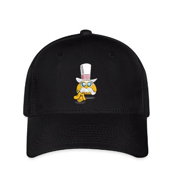 emoticon_recrute_2 - Casquette Flexfit - noir - Devant