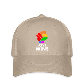 Love wins - Casquette Flexfit - kaki - Devant