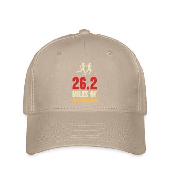 Marathon - 26,2 Meilen Entschlossenheit - Flexfit Cap - Khaki - Vorne