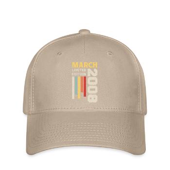 März 2008 - Geburtstagsgeschenk März 2008 März - Flexfit Cap - Khaki - Vorne