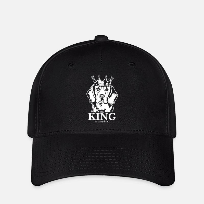 Beagle King of everything Hunde Hund Wilsigns - Flexfit Cap - Schwarz