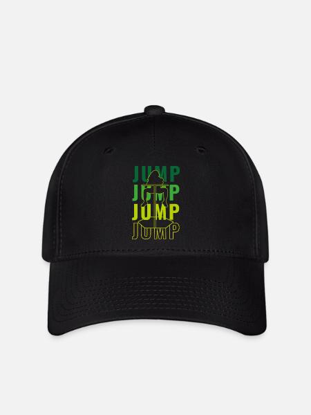 Jump Jump Jump - Jumping Fitness, ein Trendsport - Flexfit Cap - Schwarz
