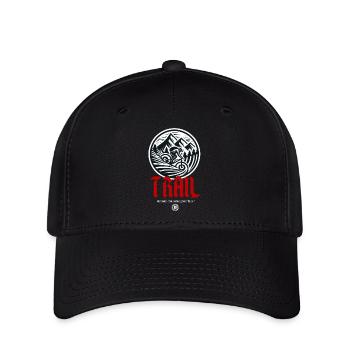 mountainbike downhill - Flexfit Cap - Schwarz - Vorne