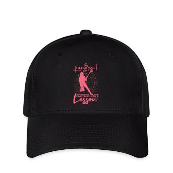 Lacrosse Girl - Flexfit Cap - black - Front