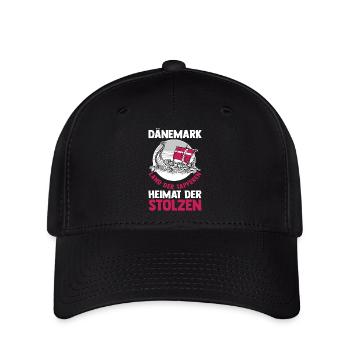 Danois Danemark - Casquette Flexfit - noir - Devant
