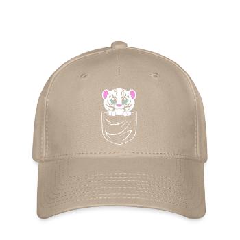 Weißer Tiger - Flexfit Cap - Khaki - Vorne