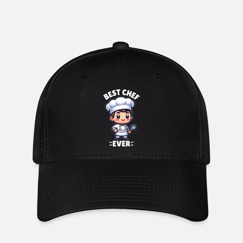 Meilleur chef de tous les temps - Casquette Flexfit - noir
