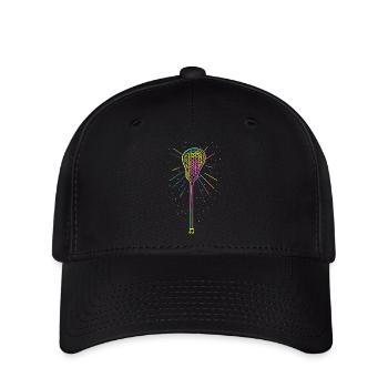 Bâtons de crosse - Casquette Flexfit - noir - Devant