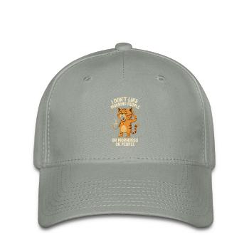 Arbeiten Witziger Lustiger Spruch Sprüche - Flexfit Cap - Grüngrau - Vorne