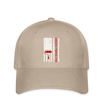 House Painter Hilarious Designs Unique Gifts - Flexfit Cap - Khaki - Vorne