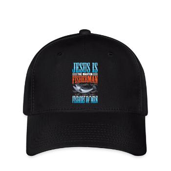 Fisherman Fish Fishing Sayings Funny Angler - Flexfit Cap - black - Front