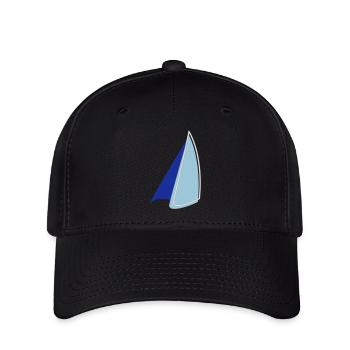 Segel Zweifarbig - Flexfit Cap - Schwarz - Vorne