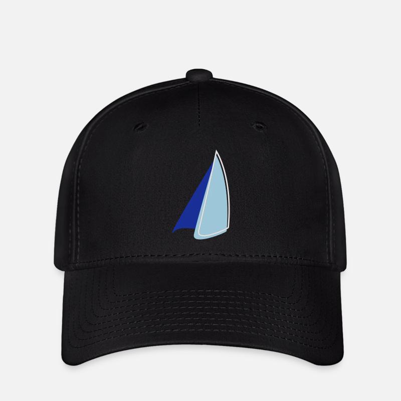 Segel Zweifarbig - Flexfit Cap - Schwarz