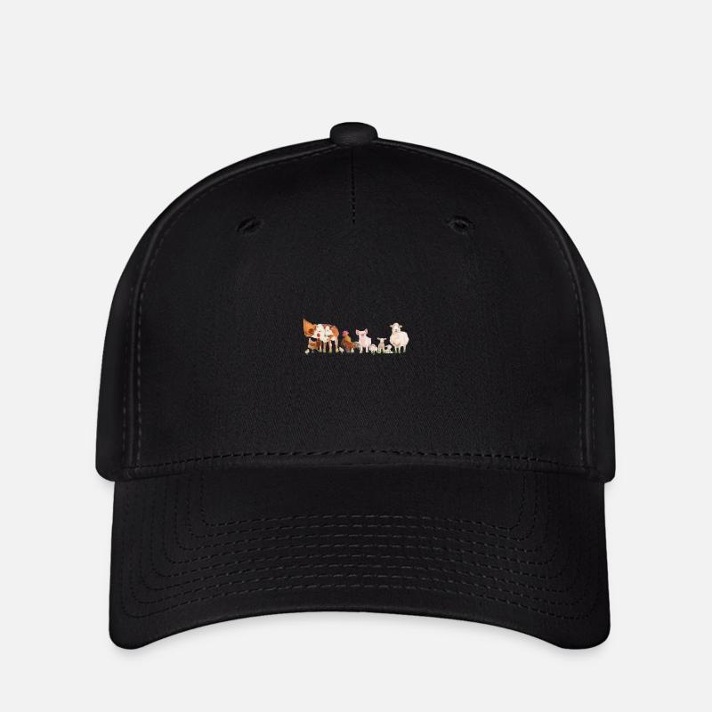 Landtiere - Flexfit Cap - Schwarz