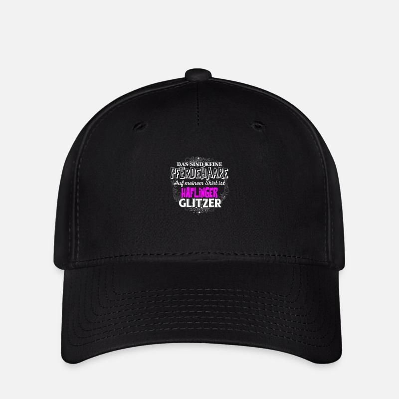 HAFLINGER - Glitzer - Flexfit Cap - Schwarz
