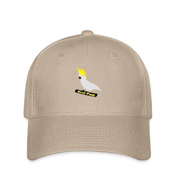 Real Punk, Kakadu, Papagei, Vogel - Flexfit Cap - Khaki - Vorne