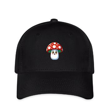 Funny cheerful toadstool - Flexfit Cap - black - Front