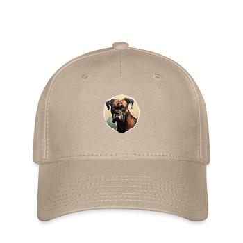 Boxer head interested - Flexfit Cap - khaki - Front