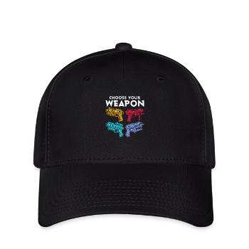 Choisissez votre arme pistolet à eau d’été - Casquette Flexfit - noir - Devant