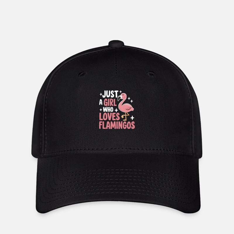 Flamingo Animal Pink - Flexfit Cap - black