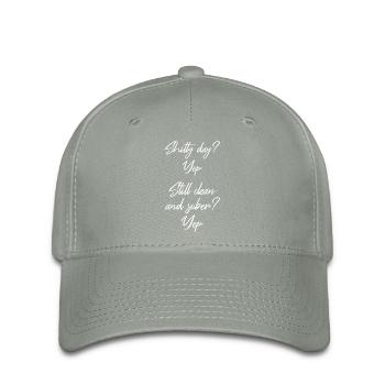 Still Sober II - NA AA 12 Step Recovery Nüchternheit - Flexfit Cap - Grüngrau - Vorne