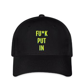 Provocative neon text graphics - Flexfit Cap - black - Front