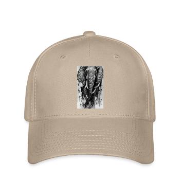 Majesté éléphant élégante - Casquette Flexfit - kaki - Devant