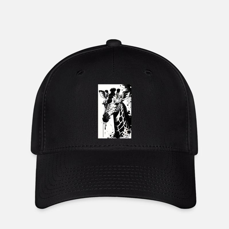 Giraffe: Gentle Giants - Flexfit Cap - black