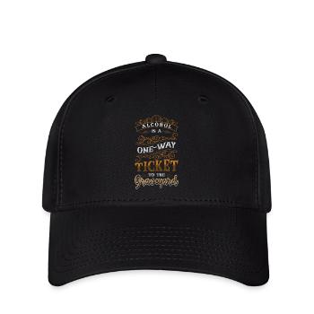 Bière Arrêter de boire Santé - Casquette Flexfit - noir - Devant