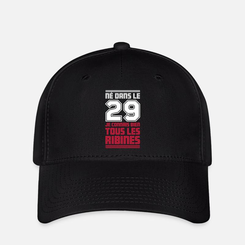 Born in the 29th, I know all the ribines! - Flexfit Cap - black