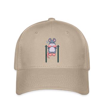 Mouse Bodybuilders Pull-ups Bodybuilding - Flexfit Cap - khaki - Front