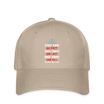 Sniper You Can Run But You Will Just Die Tired - Flexfit Cap - khaki - Front