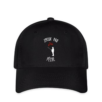 J peux pas j ai pêche - Casquette Flexfit - noir - Devant