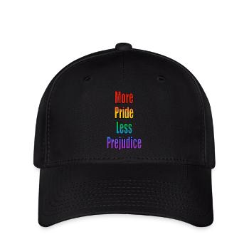 More Pride Less Prejudice rainbow - Flexfit Cap - black - Front