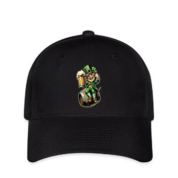 Beer Barrel Leprechaun (Irish Leprechaun) - Flexfit Cap - black - Front