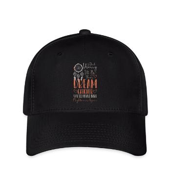 Traumfänger Wunsch Glück Schlaf - Flexfit Cap - Schwarz - Vorne