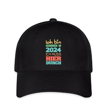 Bin 2024 - Flexfit Cap - Schwarz - Vorne