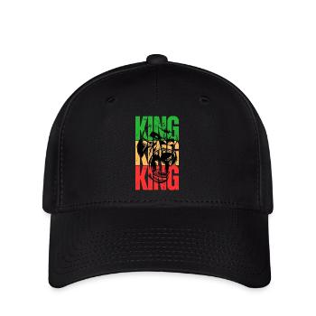 König Gorilla - Flexfit Cap - Schwarz - Vorne