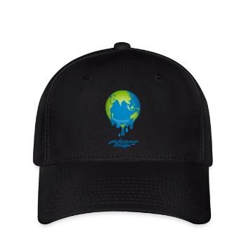 Melting Globe - Flexfit Cap - black - Front