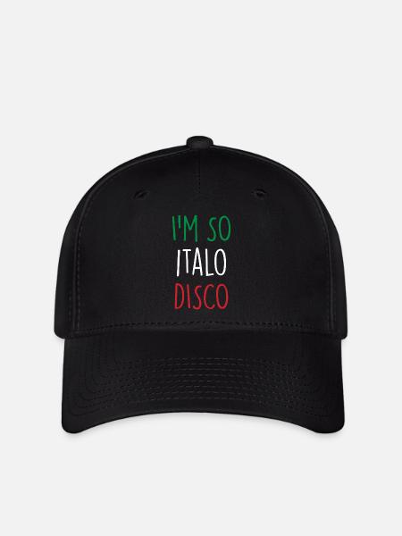Italo Disco - Flexfit Cap - Schwarz
