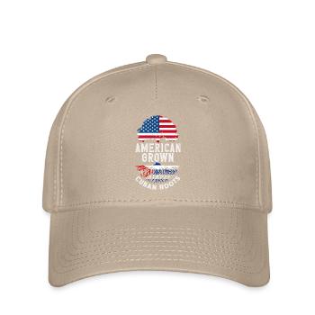 Cuba Pride & Home - Design du drapeau de Cuba - Casquette Flexfit - kaki - Devant