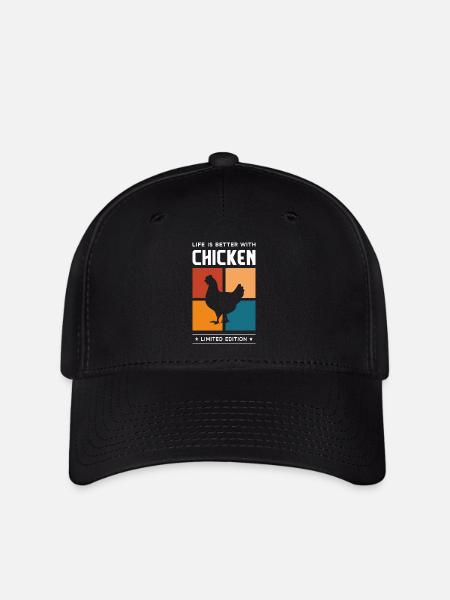 Chicken - Flexfit Cap - Schwarz