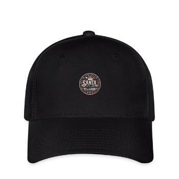 Père Noël est-il tard pour être bon ? - Casquette Flexfit - noir - Devant
