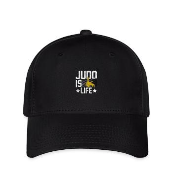 Judo ist Leben - Flexfit Cap - Schwarz - Vorne