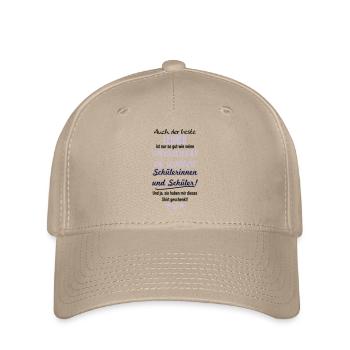 Bester Lehrer Shirt - Flexfit Cap - Khaki - Vorne